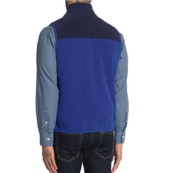 Brooks Brothers Colorblock Polar Fleece Zip Vest - Picture 2 of 8